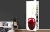 Deursticker Kers - Wit - 80x215 cm - Deurposter