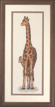 borduurpakket 13665 giraffe met jong (collectors item!)