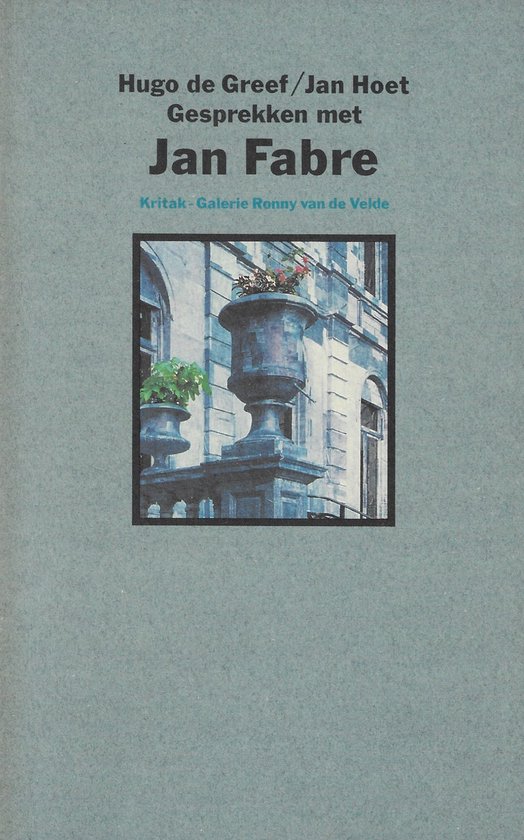 Gesprekken met Jan Fabre - cover