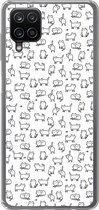 Coque Samsung Galaxy A12 - Meiden - Chat - Motifs - Coque de téléphone en Siliconen -