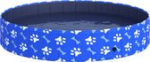 PawHut Hondenbad hondenzwembad hondenbad waterbak opvouwbaar Ø160 x 30 h cm D01-031V04