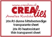 Crealies Basics 5x A4 dikke transparante sheet CLBSTR01 5x A4