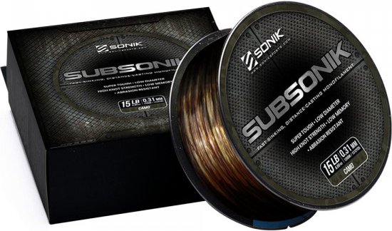 Subsonik Monofilament - 1200m 0.41mm Camo — afbeelding 2