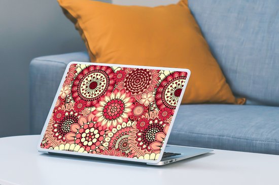 Sticker ordinateur portable - 10,1 pouces - Bloem - Mandala - Rétro - Motif