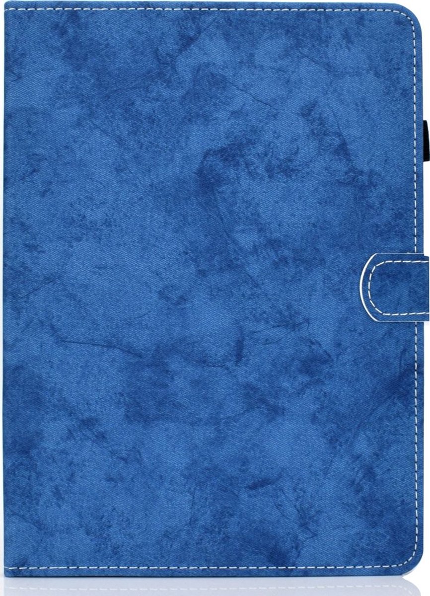 Mobigear Tablethoes geschikt voor Apple iPad Air 5 (2022) Hoes | Mobigear Folio Bookcase + Stylus Houder - Blauw