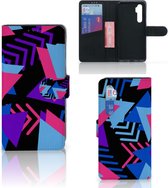 Telefoonhoesje Xiaomi Mi Note 10 Lite Wallet Book Case Design Funky Triangle