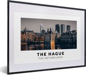 Cadre photo avec affiche - Nederland - Soirée - La Haye - 40x30 cm - Cadre pour affiche