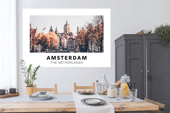 Poster Amsterdam - Nederland - Pont - 180x120 cm XXL
