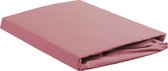 Ambiante Cotton Uni - Hoeslaken - Eenpersoons - 90x210/220 cm - Pink