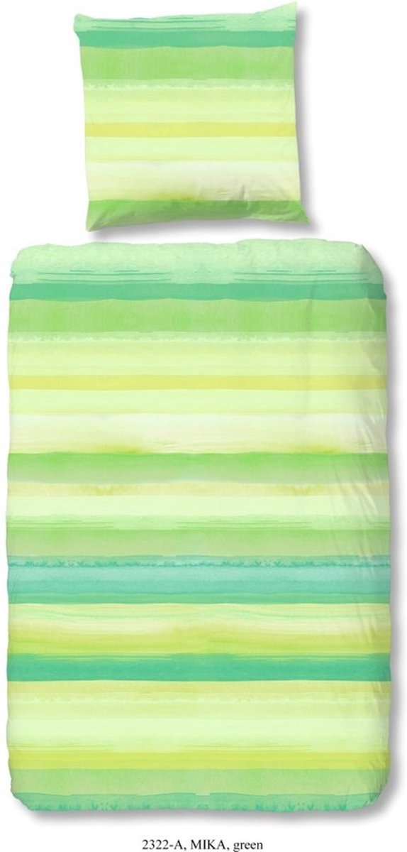 Good Morning Dekbedovertrek Mika - Lits-jumeaux - 240x200/220 cm - Groen