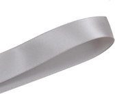 Satijn Lint 38mm (3,8cm) | Satijnlint | Zilver Grijs (012) | Luxe Dubbelzijdige Kwaliteit | Cadeau Lint | Kerstlint | Rol van 22,85 Meter