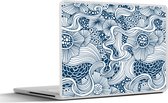 Laptop sticker - 15.6 inch - Patroon - Bloemen - Botanisch - 36x27,5cm - Laptopstickers - Laptop skin - Cover