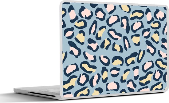 Sticker pour ordinateur portable - 14 pouces - Imprimé léopard - Pastel - Motifs - 32x5x23x5cm - Autocollants pour ordinateur portable - Skin pour ordinateur portable - Housse