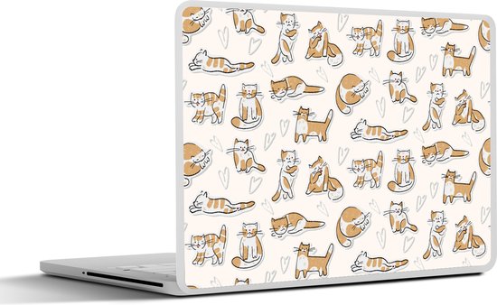 Sticker ordinateur portable - 14 pouces - Chat - Motif - Animaux