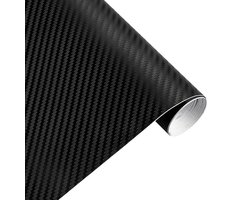 Auto wrap folie - carbon car wrap folie - 30 x 127 cm - Zwart