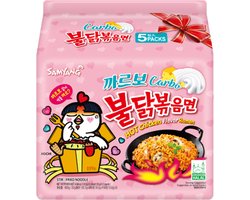 Samyang Hot Chicken Flavor Ramen Carbonara - Noedels - 5 x 130 gram