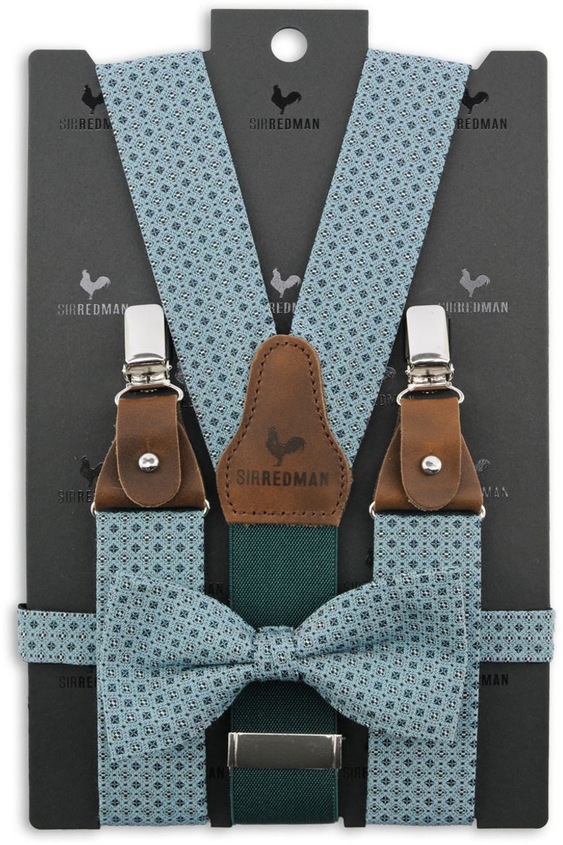 Sir Redman - bretels combi pack - Cortese Classico turchese - turquoise / zwart / wit