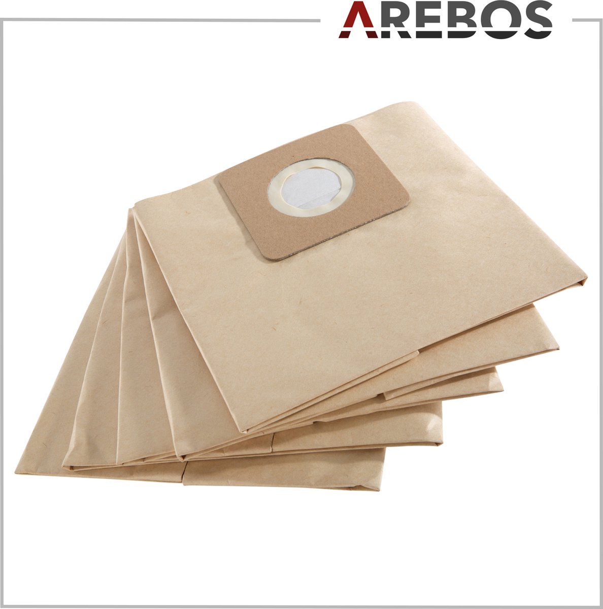AREBOS 5x Stofzuigerzak geschikt voor industriële stofzuiger 1600W