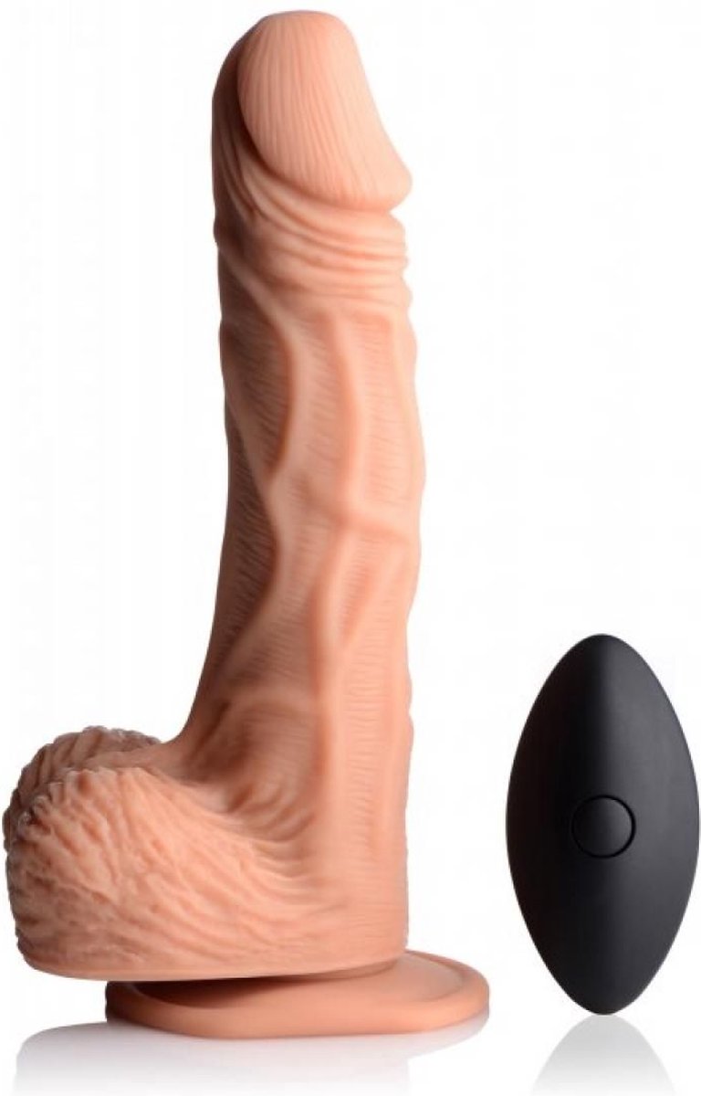 Goedkoopste Strap U Realistische Vibrerende En Roterende Dildo Met Harnas