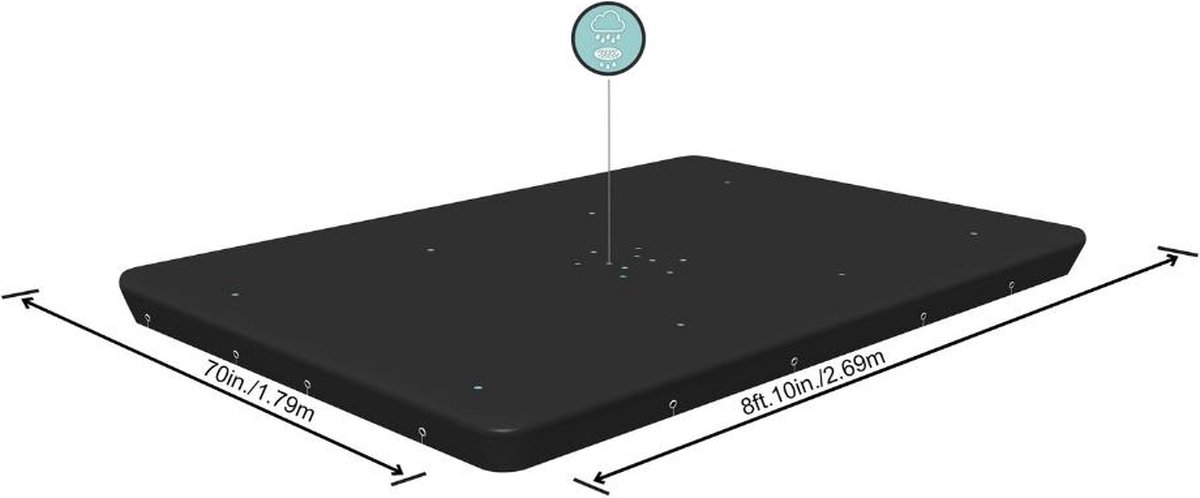 Bestway Flowclear cover for Power Steel - Rectangular 282 cm