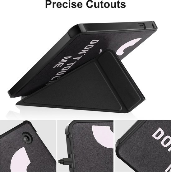 Lunso - Origami sleepcover hoes - Geschikt voor Kobo Sage - Don't Touch van Lunso — afbeelding 3