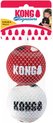 KONG Signature Speelballen S - steviger dan tennisballen - niet schurend materiaal - speelbal voor honden - 3 stuks