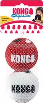 KONG Signature Play Balls S - plus fermes que les balles de tennis - matériau non abrasif - balle de jeu pour chien - 3 pièces