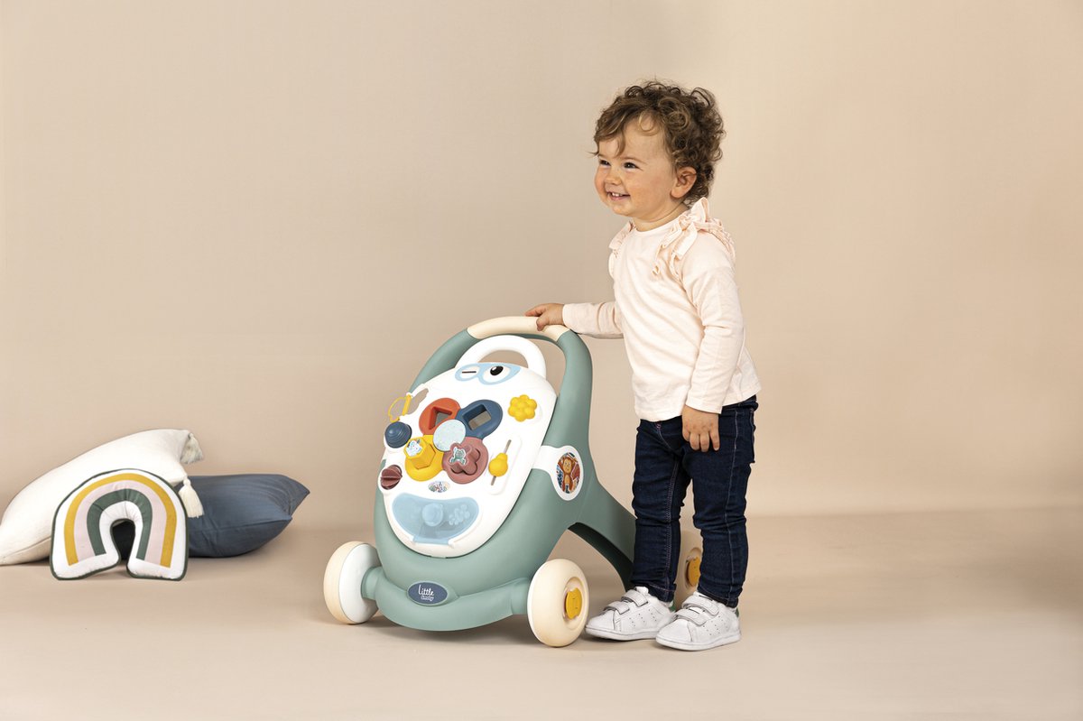Smoby - looptrainer - Little Smoby - 3-in-1 Babywalker - loopwagen - activiteitentablet — afbeelding 16