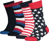 Tommy Hilfiger kids 4P sokken basic stripe & stars only multi - 27-30