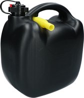 Carpoint Jerrycan voor benzine met Flexibele Vulslang 10 Liter Kunststof Zwart
