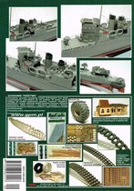 bouwplaat / modelbouw in karton NL marineschip Campbeltown, schaal 1:200