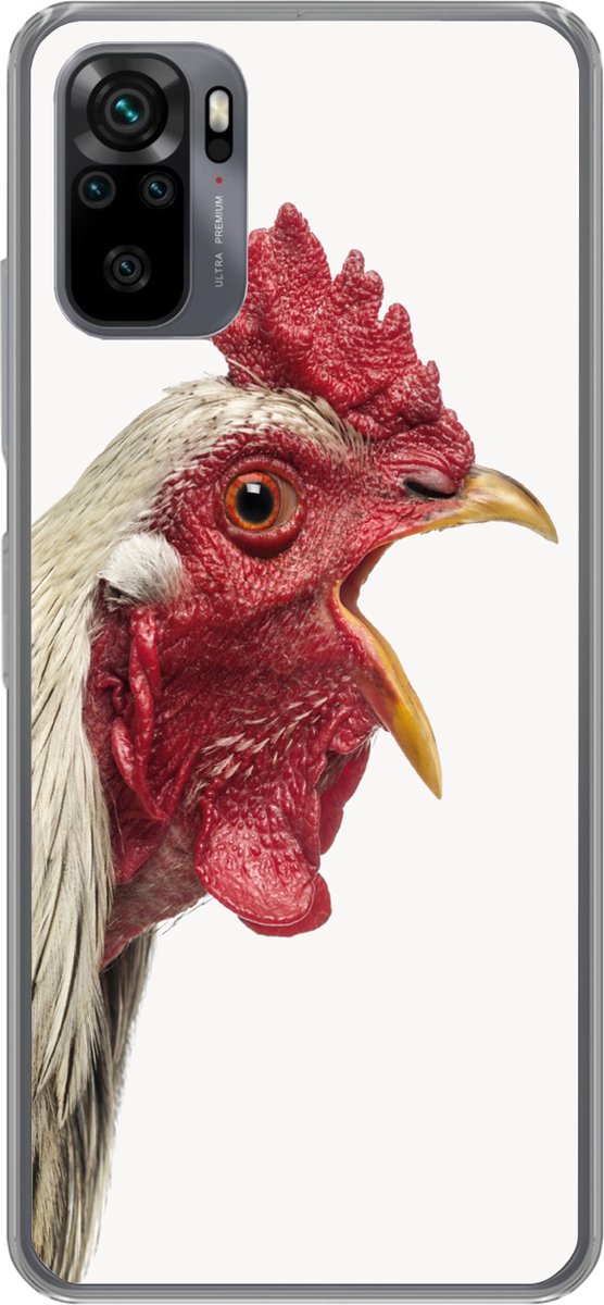 Telefoonhoesje Geschikt voor Xiaomi Geschikt voor Redmi Note 10 Pro hoesje - Haan - Dieren - Boerderijdieren - Jongens - Kinderen - Meiden - Siliconen Telefoonhoesje Telefoonhoesje