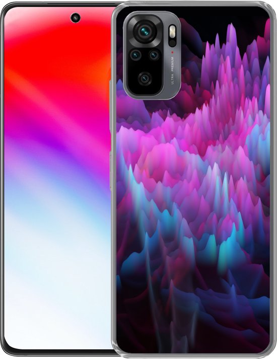 Coque Xiaomi Redmi Note 10 - Fumée - Teinture - Abstrait - Coque de téléphone en Siliconen