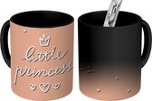 Magische Mok - Foto op Warmte Mokken - Koffiemok - Quotes - Spreuken - Little princess - Kinderen - Kids - Baby - Meisje - Magic Mok - Beker - 350 ML - Theemok - Mok met tekst