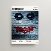 The Dark Knight Poster - Minimalist Filmposter A3 - Joker Heath Ledger - The Dark Knight Movie Poster - The Dark Knight Merchandise - Vintage Posters - 3