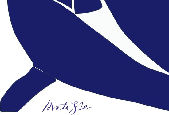 Poster Nu Bleu - Henri Matisse - Cut Outs - Blauw Naakt - Abstract Kunst  Print - 50x70 cm | bol.com