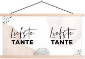 Porte-affiche avec affiche - Affiche scolaire - Citations - Tante - Proverbes - 'Dearest tante' - 120x60 cm - lattes vierges