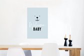 Poster Quotes - Welcome baby - Baby - Spreuken - Kids - Kinderen - 60x90 cm - Poster Babykamer
