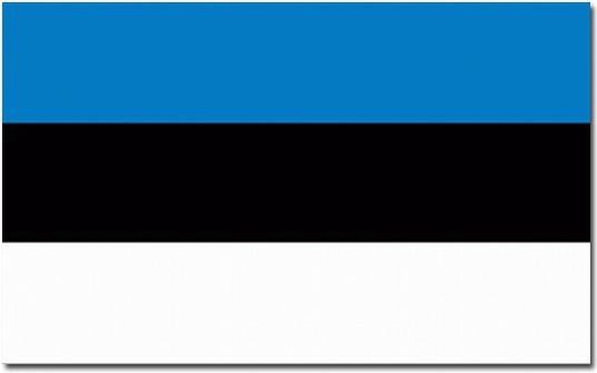 Senvi Printwear - Flag Estonia - Grote Estland vlag - Gemaakt Van 100% Polyester - UV & Weerbestendig - Met Versterkte Mastrand - Messing Ogen - 90x150 CM - Fair Working Conditions
