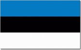 Senvi Printwear - Flag Estonia - Grote Estland vlag - Gemaakt Van 100% Polyester - UV & Weerbestendig - Met Versterkte Mastrand - Messing Ogen - 90x150 CM - Fair Working Conditions