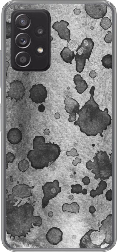 Coque Samsung Galaxy A53 5G - Peinture - Grijs - Zwart - Coque de téléphone en Siliconen