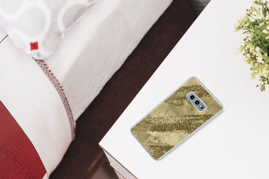 Coque Samsung Galaxy S10e - Glitter - Or - Abstrait - Coque de téléphone en Siliconen