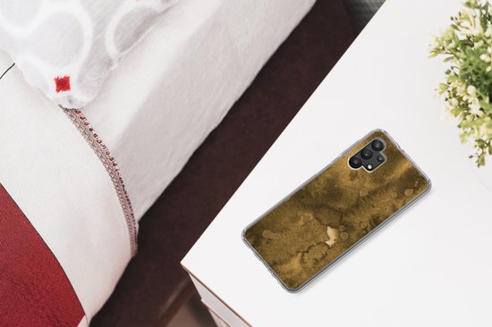 Coque Samsung Galaxy A32 5G - Or - Peinture - Abstrait - Coque de téléphone en Siliconen