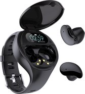 NP Products - Smartwatch - Sport watch - 2in1 Smartwatch - Smartwatch met Oortjes - Sportwatch met Oortjes