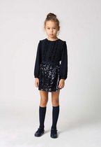 Blouse met Rushes Navy Blauw, Zuzu Kids, Kinderkleding, Blouse, Meisjes, Meisjes blouse