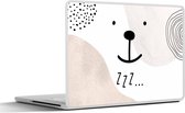 Laptop sticker - 10.1 inch - Quotes - Zzz... - Spreuken - Kinderen - Kids - Baby - Jongens - Meiden - 25x18cm - Laptopstickers - Laptop skin - Cover