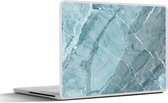 Laptop sticker - 11.6 inch - Keien - Blauw - Wit - Graniet - 30x21cm - Laptopstickers - Laptop skin - Cover