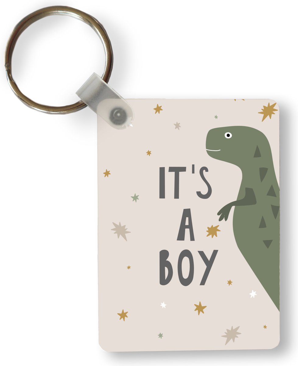 Sleutelhanger - Jongen - Quotes - It's a boy - Spreuken - Kids - Baby - Uitdeelcadeautjes - Plastic
