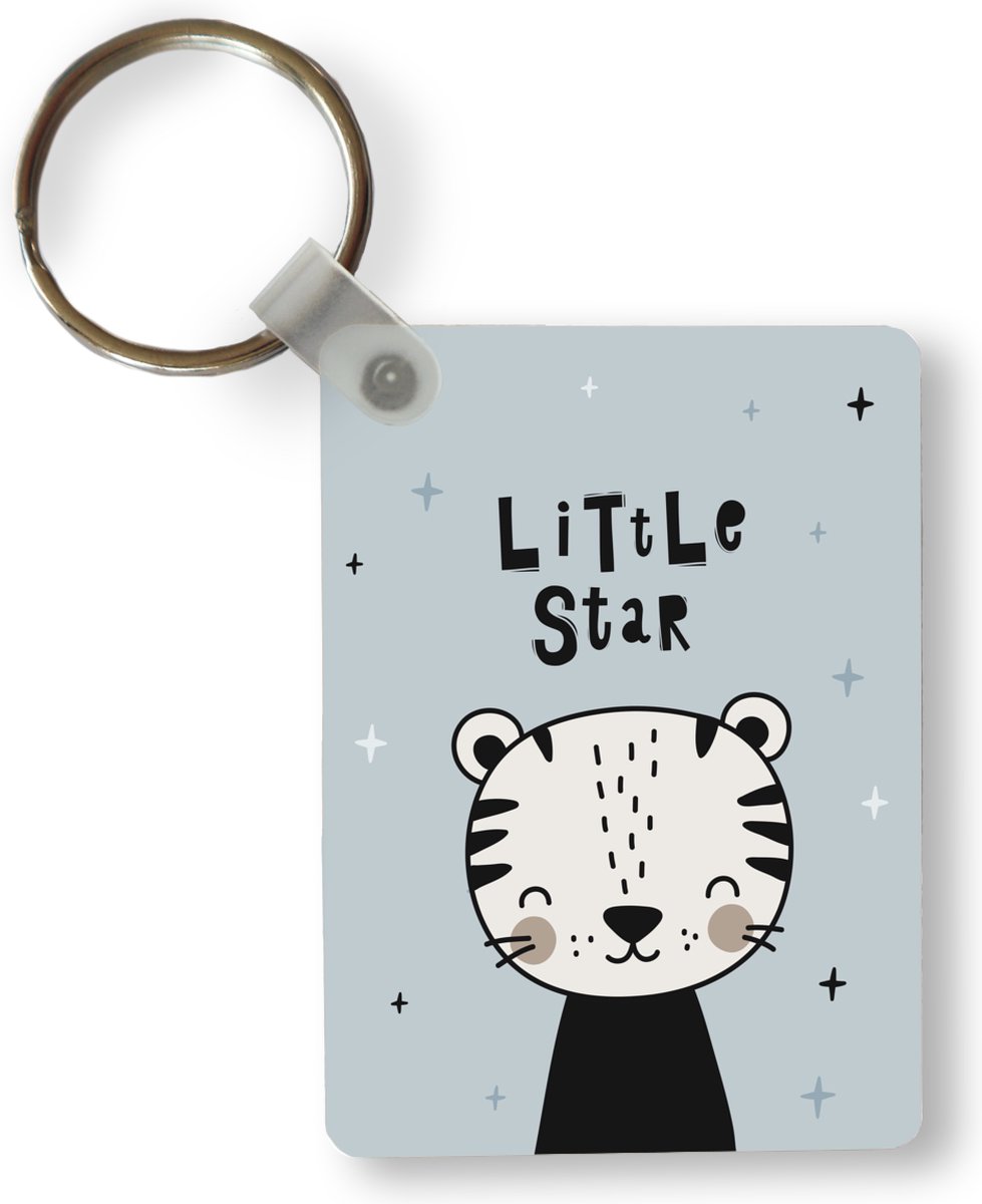Sleutelhanger - Spreuken - Little star - Quotes - Baby - Kids - Kinderen - Jongens - Meiden - Uitdeelcadeautjes - Plastic