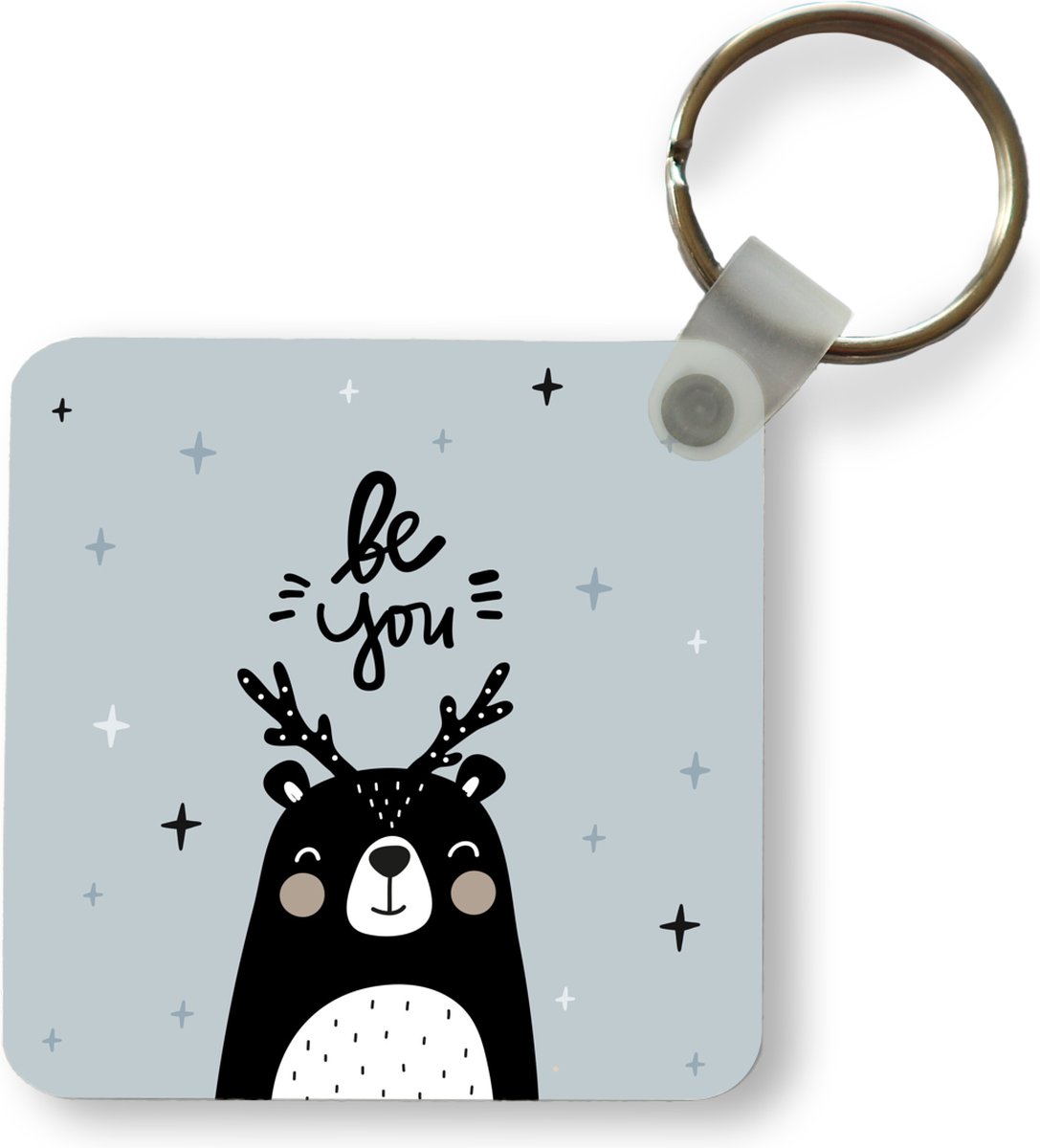 Sleutelhanger - Uitdeelcadeautjes - Be you - Spreuken - Quotes - Kinderen - Kids - Baby - Jongens - Meiden - Plastic